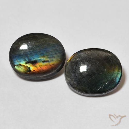4 ct Oval Spectrolite, 10 x 8.3 mm From Finland, Photo A