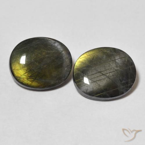 Espectrolita ovalada de 3,65 ct, 9,9 x 8,2 mm de Finlandia, Photo A