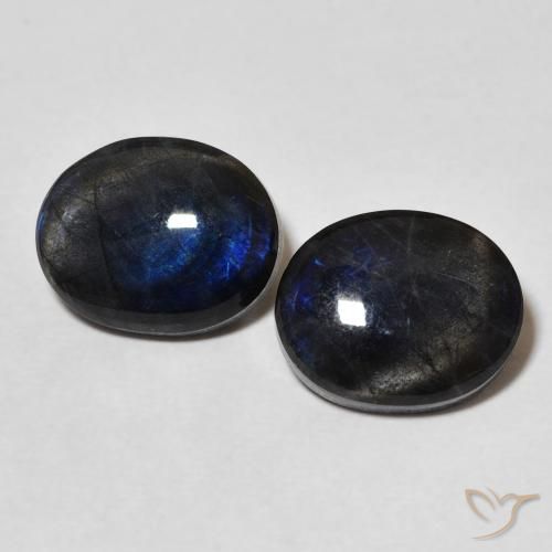 4.23 ct Oval Spectrolite, 10.1 x 8.1 mm From Finland, Photo A