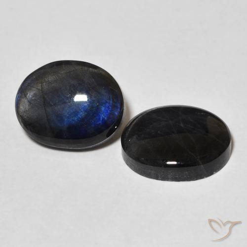 4.23 ctw Multicolor Spectrolite Stones, Natural Spectrolite in Oval Cabochon Shape for Sale