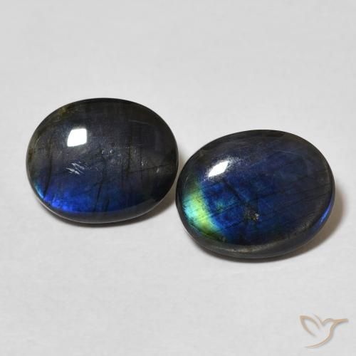 3.88 ct Oval Spectrolite, 10.1 x 8.1 mm From Finland, Photo A