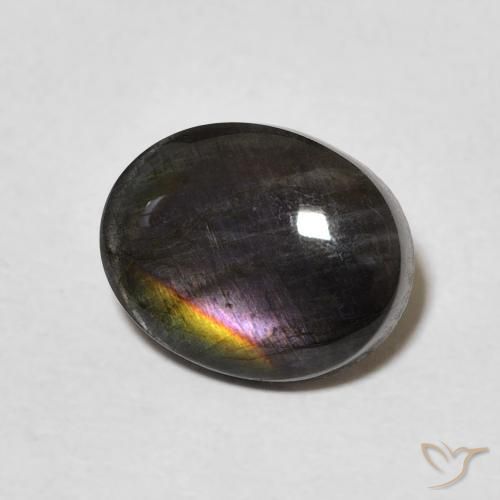 2.09 ct Oval Spectrolite, 10.1 x 8.1 mm From Finland, Photo A