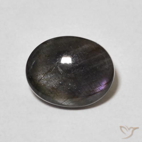 2.09 ct Multicolor Spectrolite Stone, Natural Spectrolite in Oval Cabochon Shape for Sale