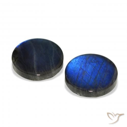 Spectrolite Gemstones in 9.5 mm (calibrated) Size for Sale, Spectrolite Stones in Multicolor Color