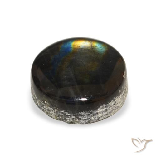 Spectrolite Gemstone in 7.5 mm (calibrated) Size for Sale, Spectrolite Stone in Multicolor Color
