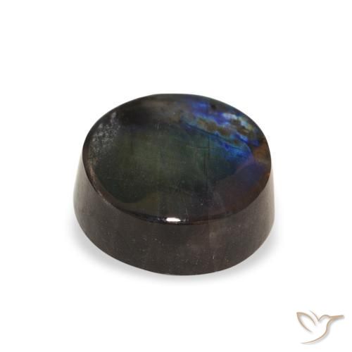 Spectrolite Gemstone in 7 mm (calibrated) Size for Sale, Spectrolite Stone in Multicolor Color
