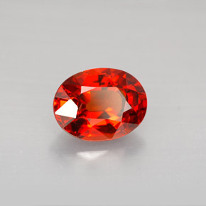 2.51 ct Orange Spessartite Garnet Stone, Natural Spessartite Garnet in Oval Facet Shape for Sale