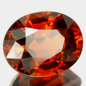 2.67 ct Orange Spessartite Garnet Stone, Natural Spessartite Garnet in Oval Facet Shape for Sale