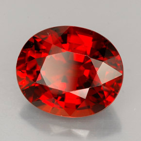 7.22 ct Orange Spessartite Garnet Stone, Natural Spessartite Garnet in Oval Facet Shape for Sale