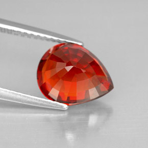 Spessartite Garnet Gemstone in 9.9 x 8 mm Size for Sale, Spessartite Garnet Stone in Red Orange Color
