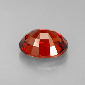 Spessartite Garnet Gemstone in 11.6 x 8.9 mm Size for Sale, Spessartite Garnet Stone in Reddish Orange Color