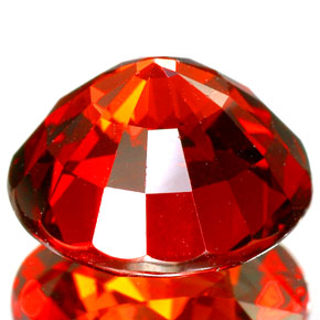 Spessartite Garnet Gemstone in 12 mm (calibrated) Size for Sale, Spessartite Garnet Stone in Reddish Orange Color