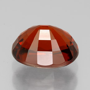 Spessartite Garnet Gemstone in 10.8 x 8.5 mm Size for Sale, Spessartite Garnet Stone in Orange Red Color