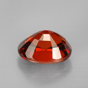 Spessartite Garnet Gemstone in 11.7 x 9.5 mm Size for Sale, Spessartite Garnet Stone in Reddish Orange Color