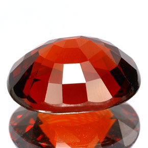 Spessartite Garnet Gemstone in 12 x 10 mm (calibrated) Size for Sale, Spessartite Garnet Stone in Reddish Orange Color