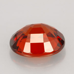 Spessartite Garnet Gemstone in 10.5 x 9.1 mm Size for Sale, Spessartite Garnet Stone in Reddish Orange Color