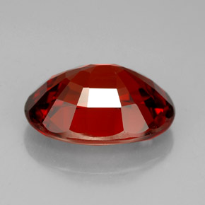 Spessartite Garnet Gemstone in 12.2 x 9.2 mm Size for Sale, Spessartite Garnet Stone in Orange Red Color