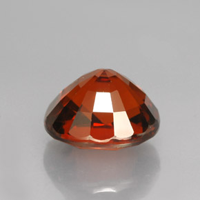 Spessartite Garnet Gemstone in 9.7 x 8.8 mm Size for Sale, Spessartite Garnet Stone in Reddish Orange Color