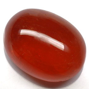 Spessartite Garnet Gemstone in 18.4 x 14.1 mm Size for Sale, Spessartite Garnet Stone in Mandarin Orange Color