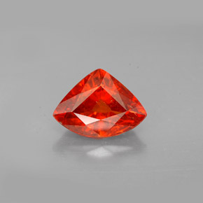 2.57 ct Orange Spessartite Garnet Gemstone, Spessartite Garnet Gem in Fancy Facet Shape for Sale.