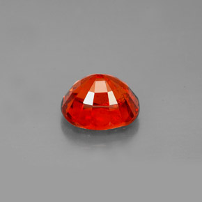Spessartite Garnet Gemstone in 8.2 x 7.1 mm Size for Sale, Spessartite Garnet Stone in Mandarin Orange Color