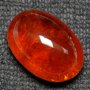 19.29 ct Orange Spessartite Garnet Stone, Natural Spessartite Garnet in Oval Cabochon Shape for Sale