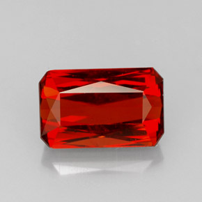 3.79 ct Orange Spessartite Garnet Stone, Natural Spessartite Garnet in Octagon / Scissor Cut Shape for Sale