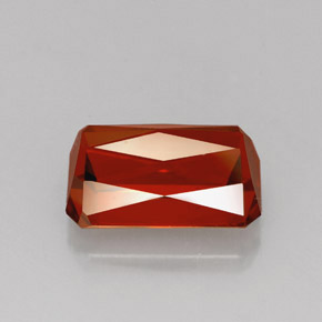 Spessartite Garnet Gemstone in 9.9 x 6.3 mm Size for Sale, Spessartite Garnet Stone in Red Orange Color