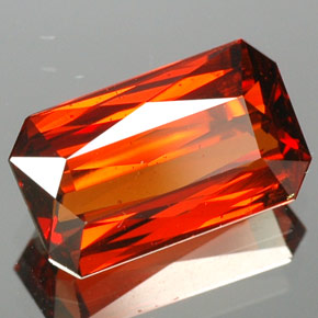 2.28 ct Orange Spessartite Garnet Stone, Natural Spessartite Garnet in Octagon / Scissor Cut Shape for Sale