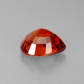 Spessartite Garnet Gemstone in 8 x 6.5 mm Size for Sale, Spessartite Garnet Stone in Mandarin Orange Color