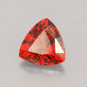 1.85 ct Orange Spessartite Garnet Stone, Natural Spessartite Garnet in Triangle Facet Shape for Sale