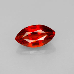 1.80 ct Orange Spessartite Garnet Gemstone, Spessartite Garnet Gem in Marquise Facet Shape for Sale.