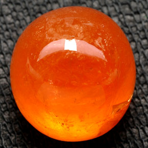 15.44 ct Orange Spessartite Garnet Stone, Natural Spessartite Garnet in Oval Cabochon Shape for Sale