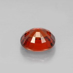 Spessartite Garnet Gemstone in 8.4 x 7.2 mm Size for Sale, Spessartite Garnet Stone in Reddish Orange Color