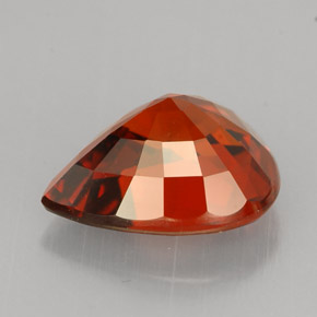 Spessartite Garnet Gemstone in 9.9 x 8.2 mm Size for Sale, Spessartite Garnet Stone in Reddish Orange Color