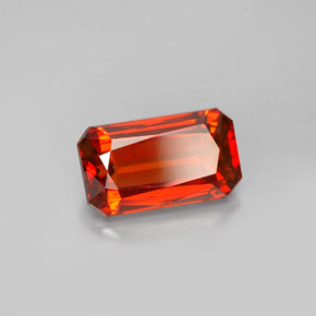 2.79 ct Orange Spessartite Garnet Stone, Natural Spessartite Garnet in Octagon Facet Shape for Sale