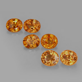 Medium Orange Spessartite Garnet Gem - 0.8ct Oval Facet (ID: 197421)
