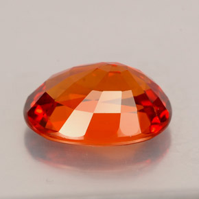 Spessartite Garnet Gemstone in 10.4 x 7.5 mm Size for Sale, Spessartite Garnet Stone in Mandarin Orange Color