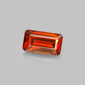 2.19 ct Orange Spessartite Garnet Gemstone, Spessartite Garnet Gem in Octagon Facet Shape for Sale.