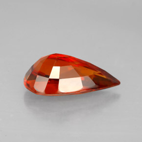 Spessartite Garnet Gemstone in 13 x 7.7 mm Size for Sale, Spessartite Garnet Stone in Red Orange Color