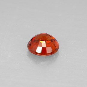 Spessartite Garnet Gemstone in 5.5 mm Size for Sale, Spessartite Garnet Stone in Mandarin Orange Color