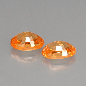 Spessartite Garnet Gemstone in 6 x 4 mm (calibrated) Size for Sale, Spessartite Garnet Stone in Orange Color