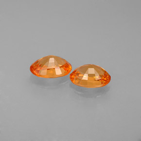 Spessartite Garnet Gemstone in 6 x 4 mm (calibrated) Size for Sale, Spessartite Garnet Stone in Mandarin Orange Color
