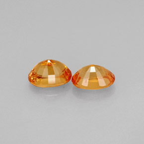 Spessartite Garnet Gemstone in 5.7 x 4.2 mm Size for Sale, Spessartite Garnet Stone in Mandarin Orange Color