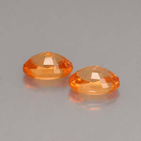 Spessartite Garnet Gemstone in 6.2 x 4.2 mm Size for Sale, Spessartite Garnet Stone in Mandarin Orange Color