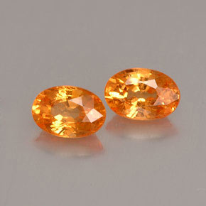1.52 ct Orange Spessartite Garnet Stone, Natural Spessartite Garnet in Oval Facet Shape for Sale