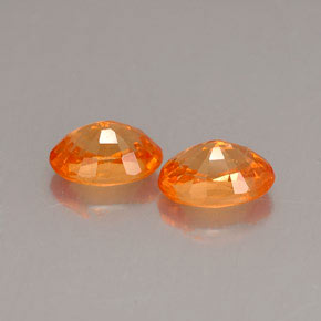 Spessartite Garnet Gemstone in 6.1 x 4.2 mm Size for Sale, Spessartite Garnet Stone in Mandarin Orange Color