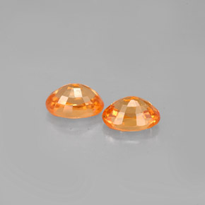 Spessartite Garnet Gemstone in 6.1 x 4.3 mm Size for Sale, Spessartite Garnet Stone in Mandarin Orange Color