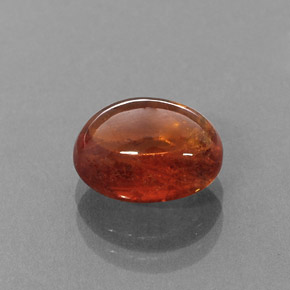 4.73 ct Orange Spessartite Garnet Stone, Natural Spessartite Garnet in Oval Cabochon Shape for Sale
