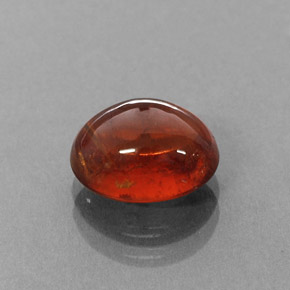 4.35 ct Orange Spessartite Garnet Stone, Natural Spessartite Garnet in Oval Cabochon Shape for Sale